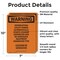 Signmission Interrupting Utility Power Automatically OSHA Warning Sign, Vinyl Decal, 7in W x 10in L, 2PK OS-2PACK-WS-D-710-V-13264 - alternate 2